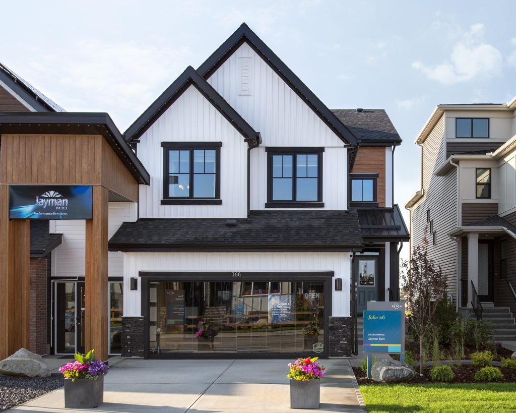 New Show Homes In Calgary Seton By Brookfield Residential   Front ExteriorWEB 1 1024x819 