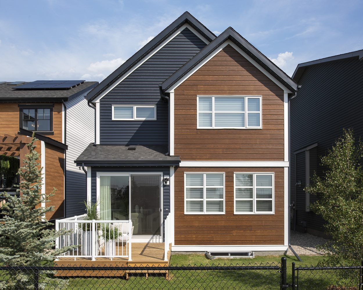 Tour The Karma 24 Showhome Modern Living In Seton Calgary   Rear ExteriorWEB 1250x1000 