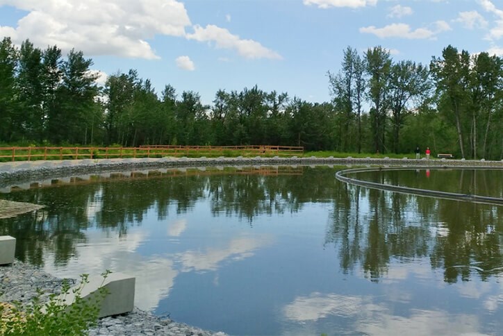 Nautilus Ponds in Seton community in Calgary, Alberta