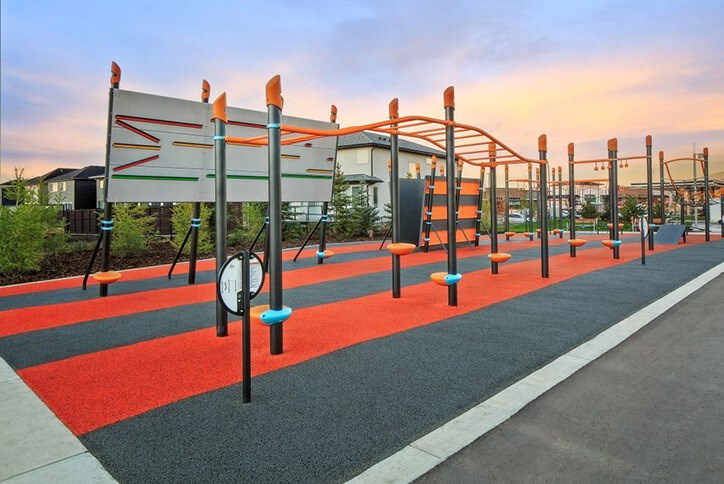 Seton community playground amenity in Calgary, Alberta