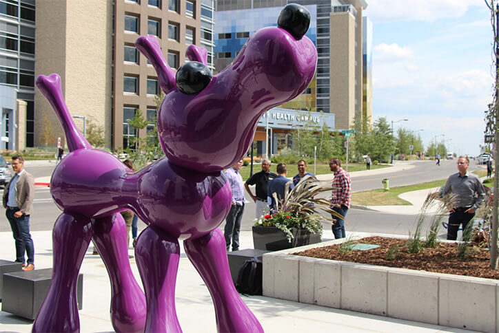 Sculpture at Seton Community in Southeast calgary