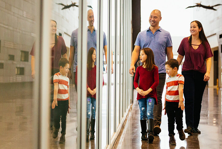 Family at Seton community in Calgary, Alberta