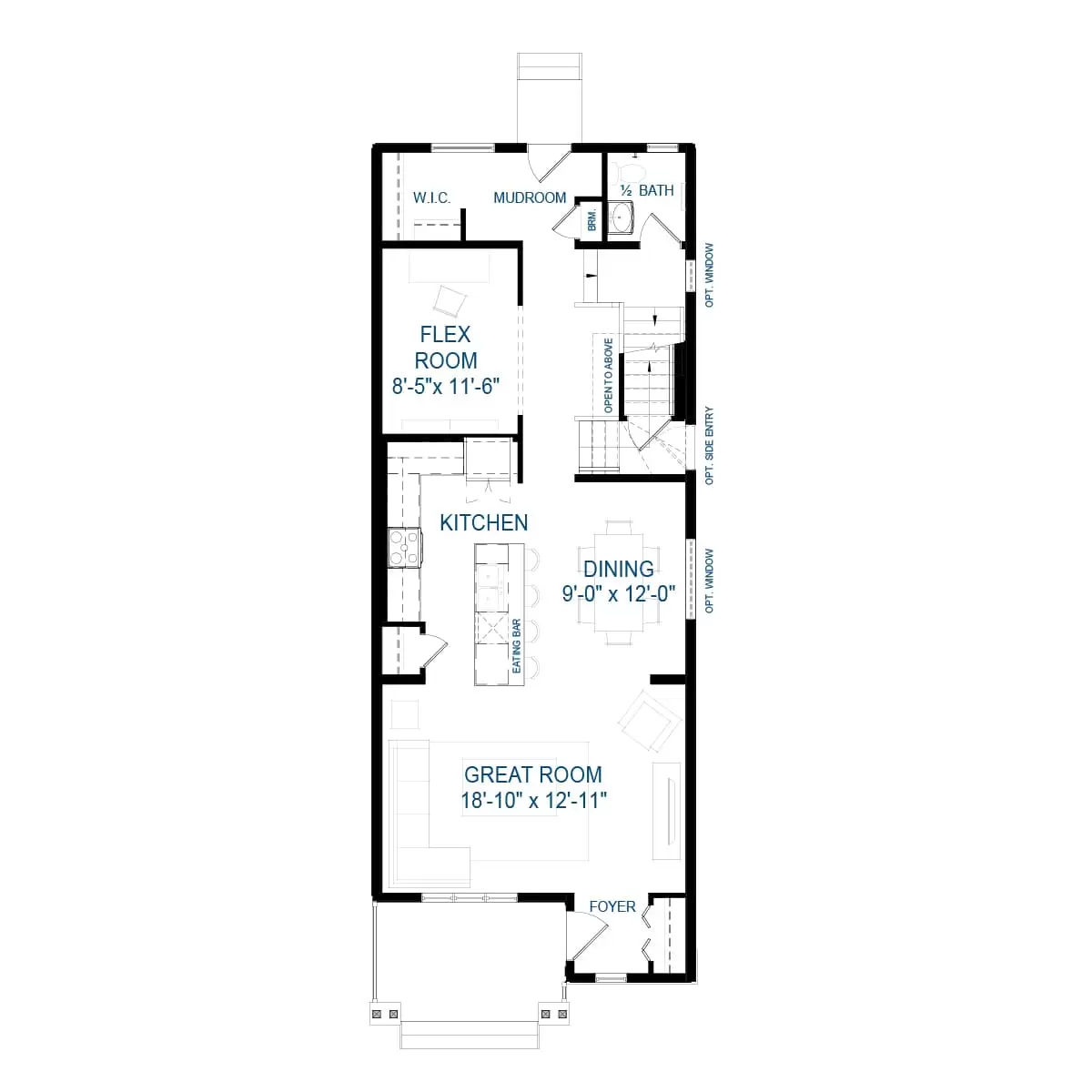 Oxford Floor Plan by Brookfield Residential in Seton Community SE Calgary