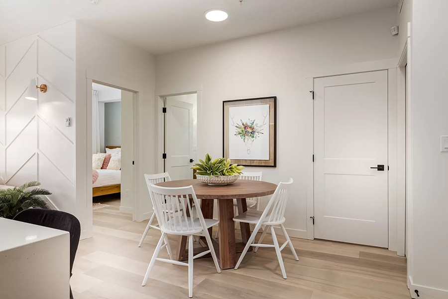 Seton West Condo Dining 2 by Logel Homes in Seton SE Calgary