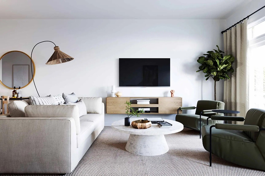 Colours of Seton Great Room by Trico Homes in Seton Community SE Calgary