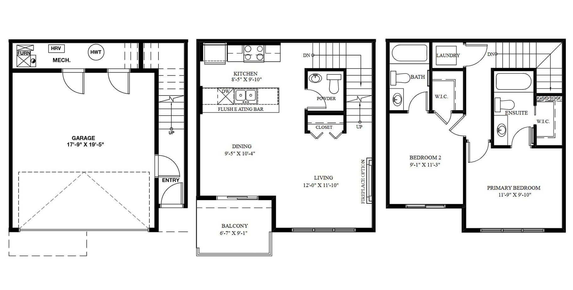 Brookfield Residential Davis Floorplan in Seton Community SE Calgary