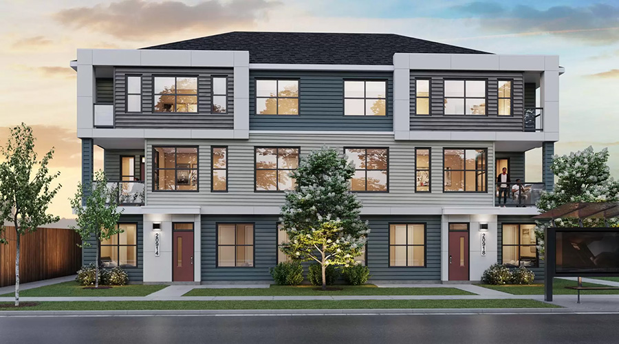 Seton Brightside Townhomes Big House by Brookfield Residential