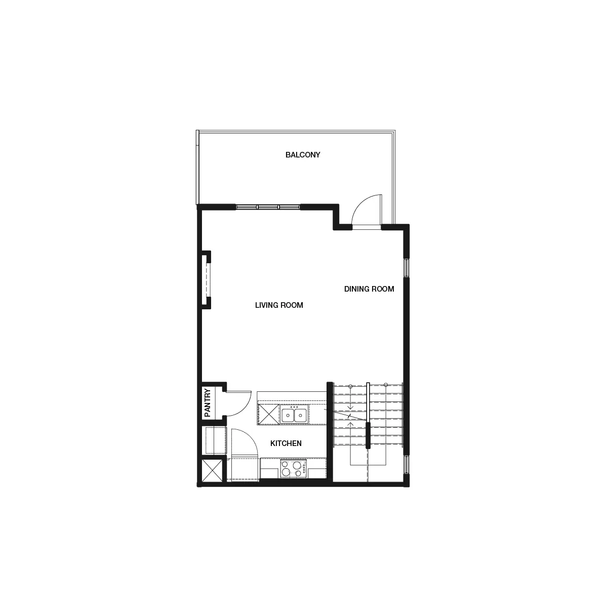 Veil Floor Plan Main Level by Brookfield Residential in Seton Community SE Calgary