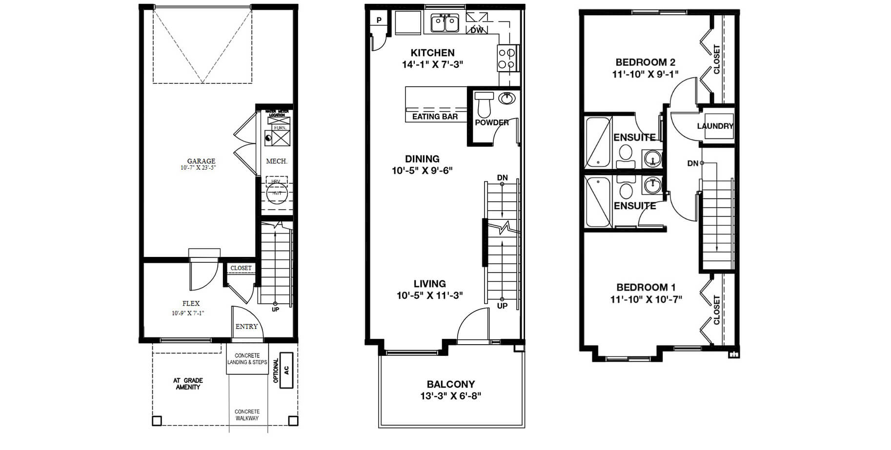 Brookfield Residential Gillespie Floorplan in Seton Community SE Calgary